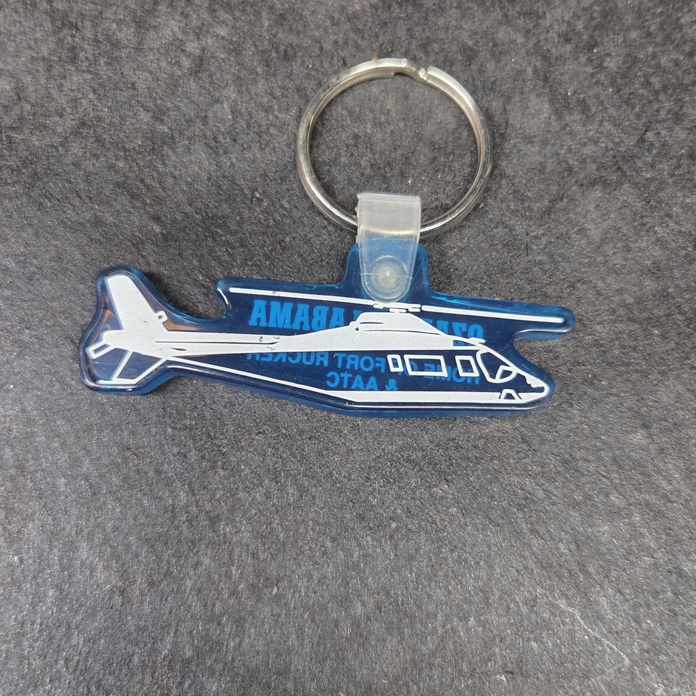 Blue Helicopter Keychain
